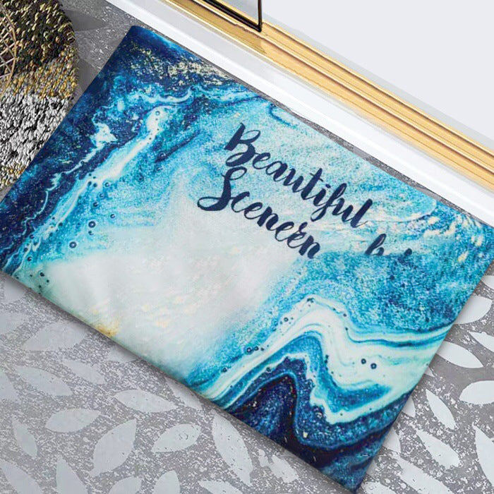 Diatomite soft foot pad absorbent quick drying antiskid bathroom mat