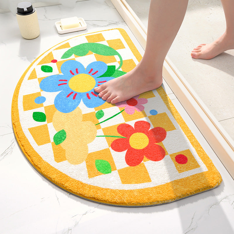 Absorbent Bathroom Nonslip Mat Door Foot Pad Toilet Entry Door Home Mat
