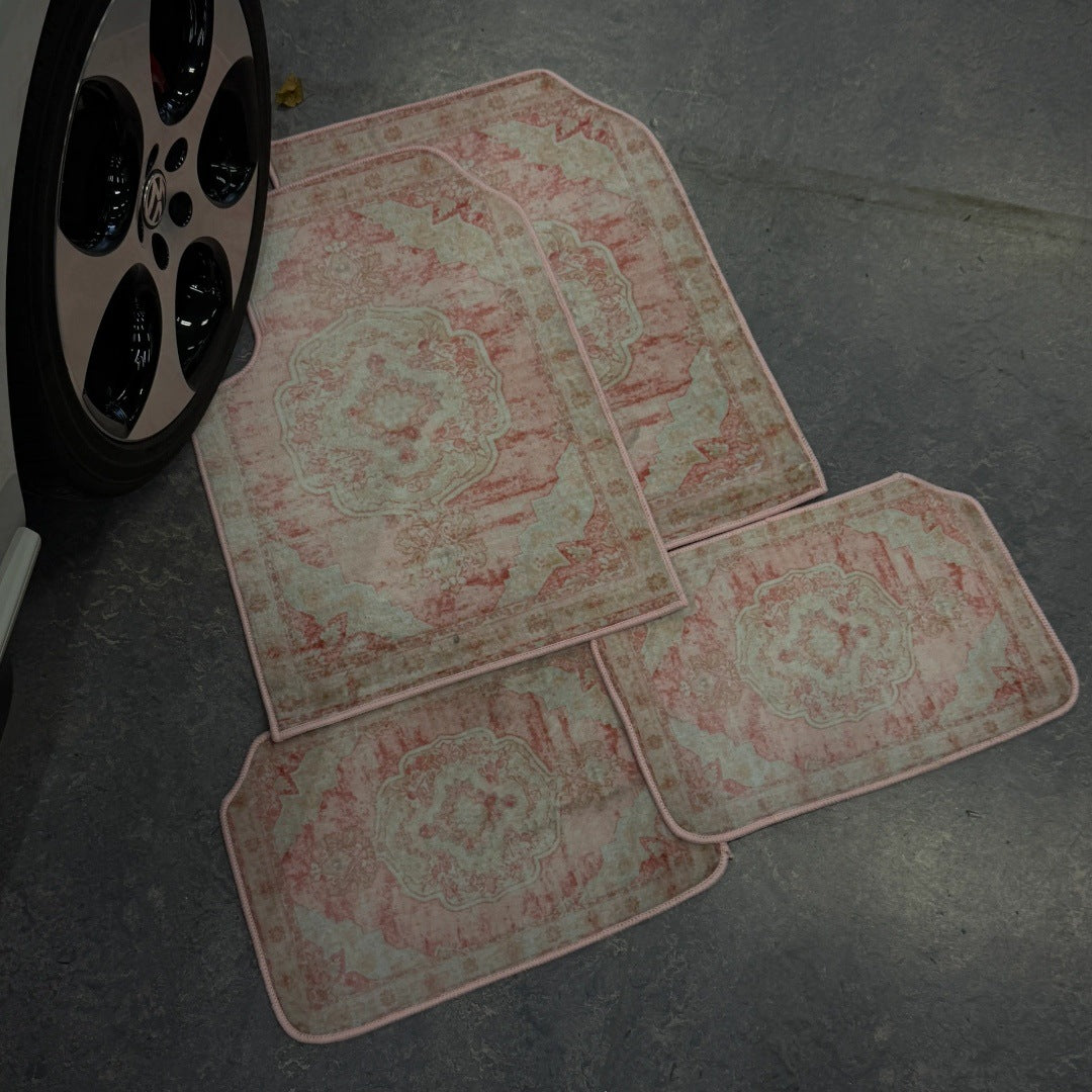 Car Bohemian Retro Ethnic Style Stain-resistant Wear-resistant Foot Mat