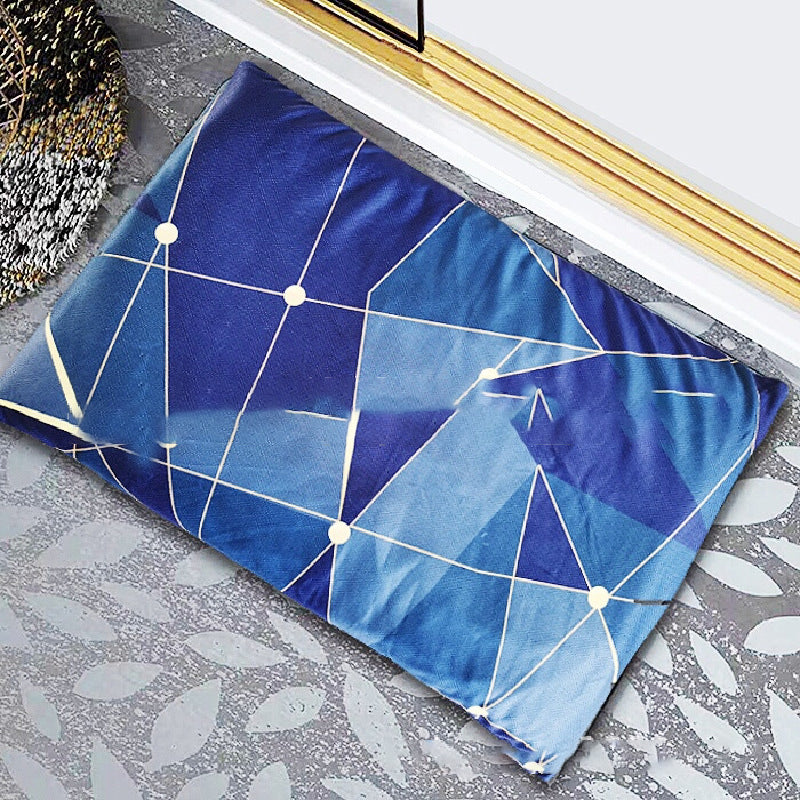 Diatomite soft foot pad absorbent quick drying antiskid bathroom mat